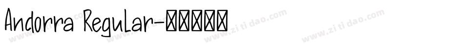 Andorra Regular字体转换